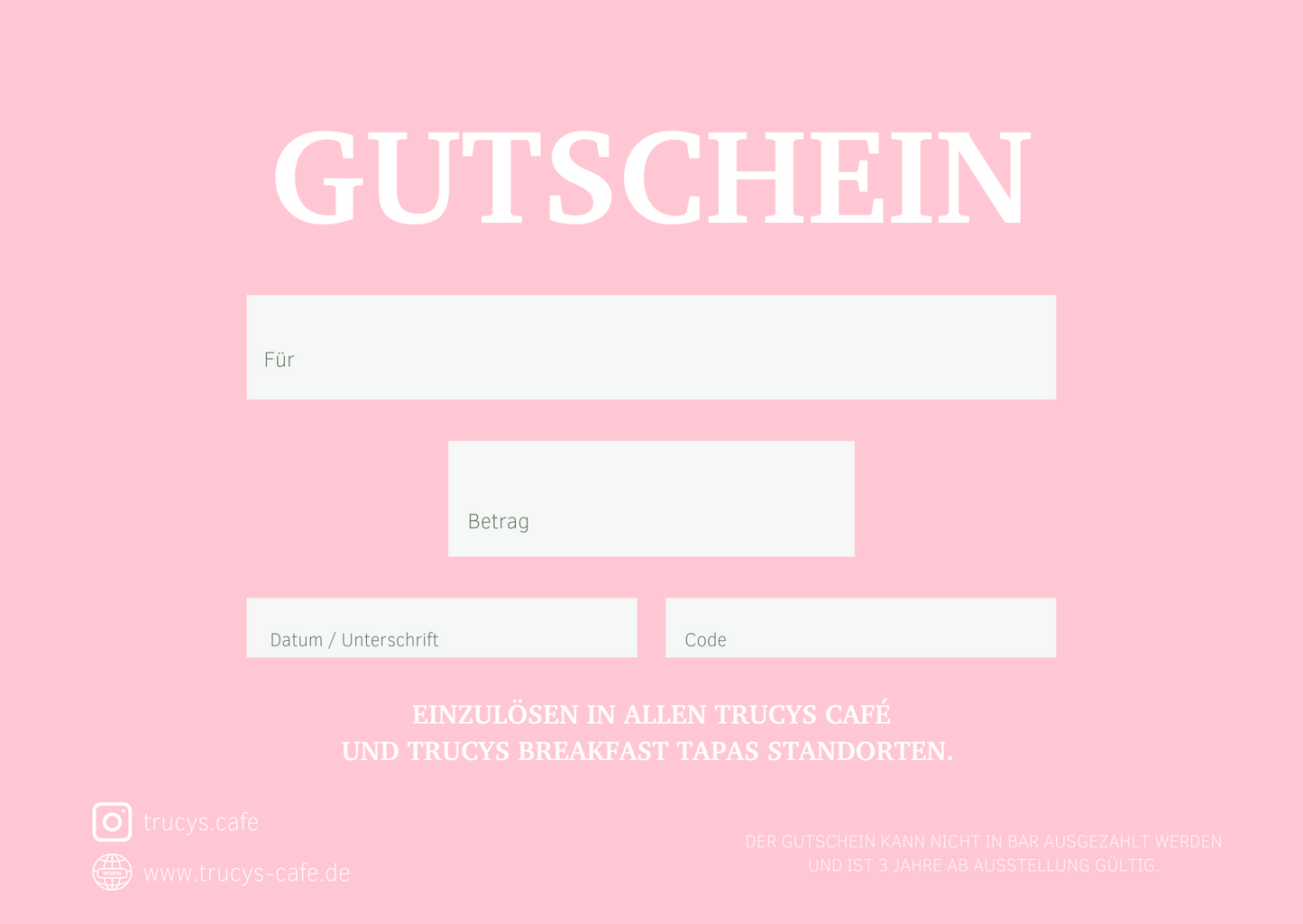 CAFÈ GUTSCHEIN