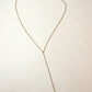 Y-CHAIN PEARL DROP NECKLACE